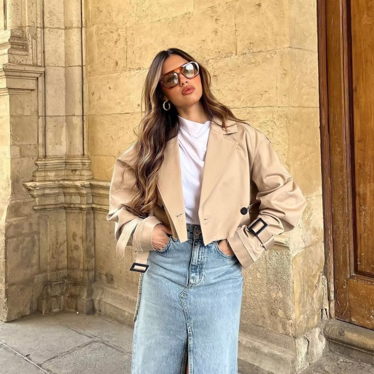 Elisah ™ | Cropped Trenchcoat