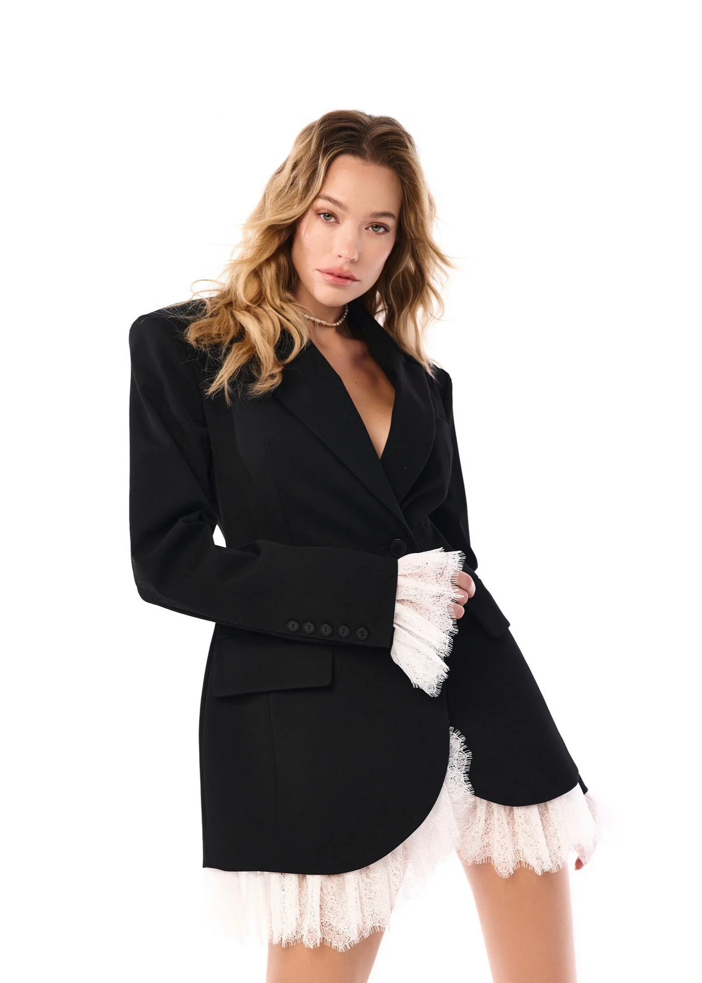 Marynarka Lunara™ z koronkowym dołem 